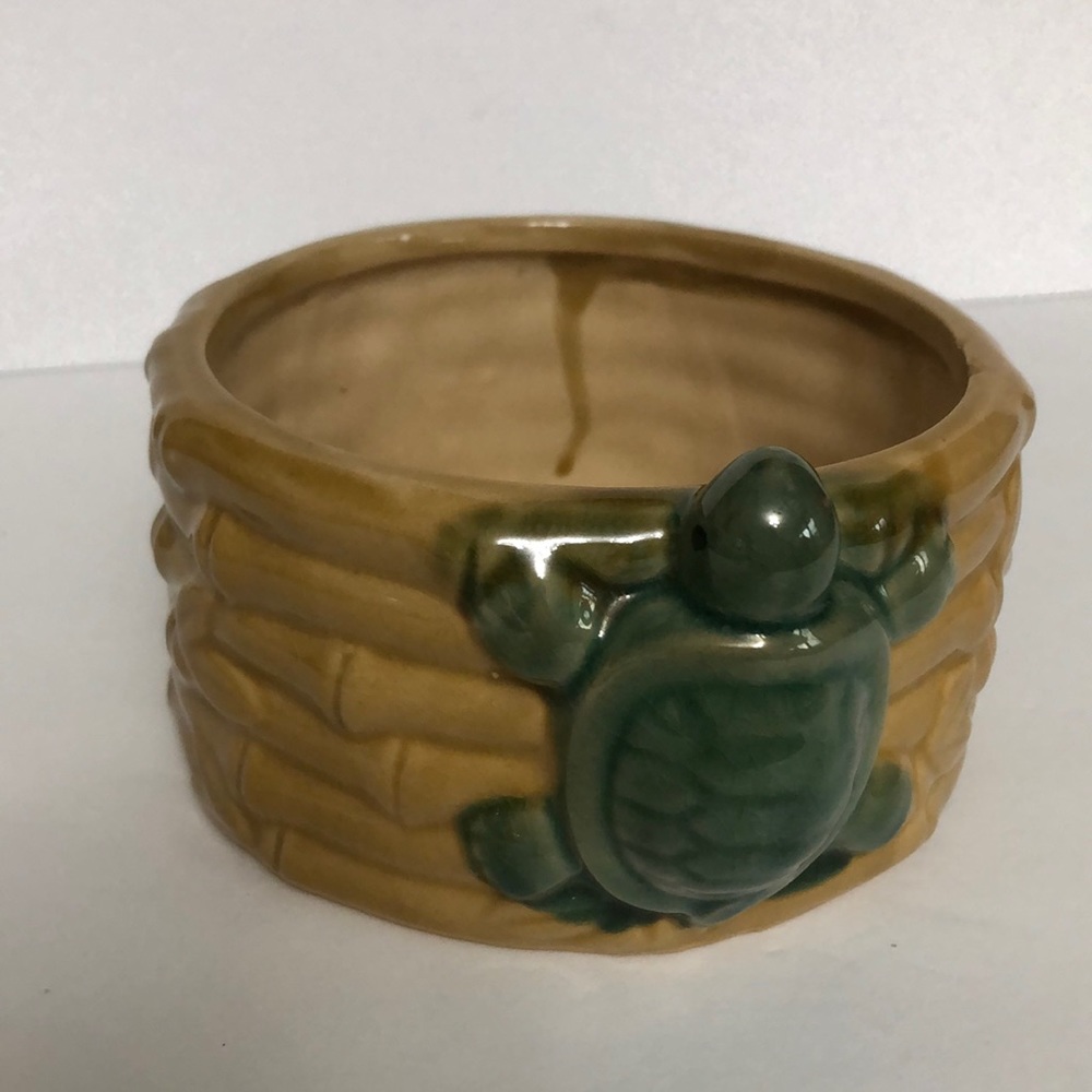 Vintage Costa Farms Bamboo Turtle Planter - Picture 2 of 12